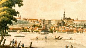 Prague Castle - engraving