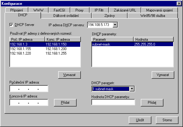 DHCP server