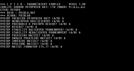 Zadavani ulohy linearniho programovani