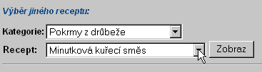 Rychl² v²b∞r jinΘho receptu - p°ed rozbalenφm