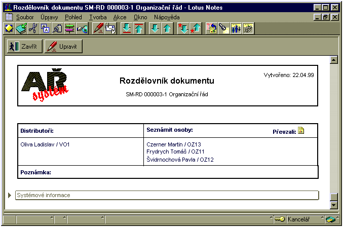 Rozd∞lovnφk dokumentu