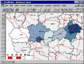 Volebn preference pravicovch stran v okresech na trase Praha-Plze