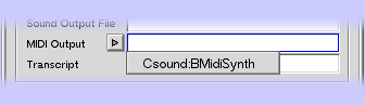 MIDI Output Controls