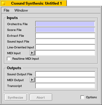 Synthesis Window