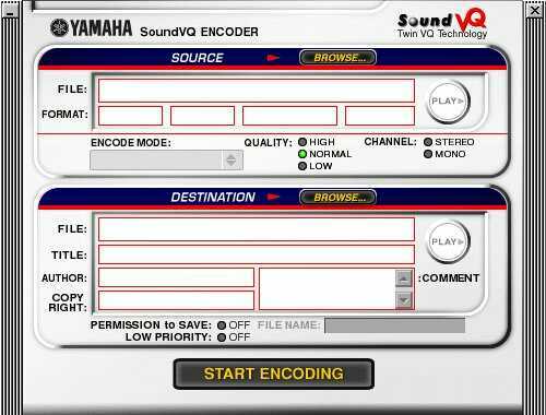 celkem pomal² encoder do VQF, mo₧nost velkΘ konfigurace