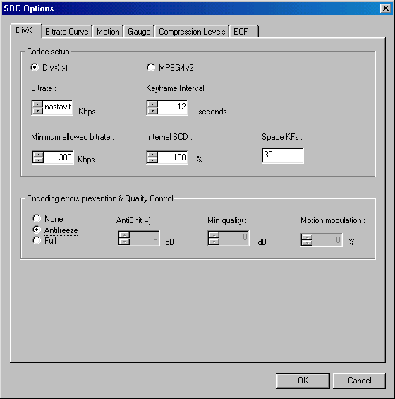 DivX Options