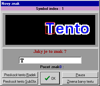 Identifikace znaku