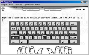 Deseti prsty - výukový program pro psaní na klávesnici