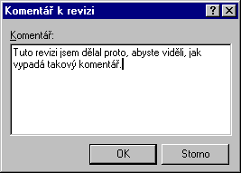 Zßpis komentß°e k revizi