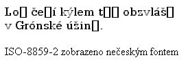 Iso špatným fontem