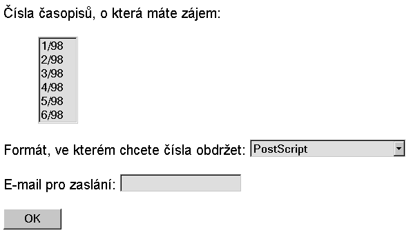 Ukzka formule se seznamy