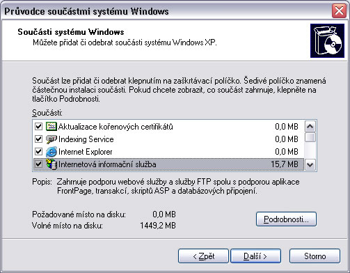 Instalace IIS