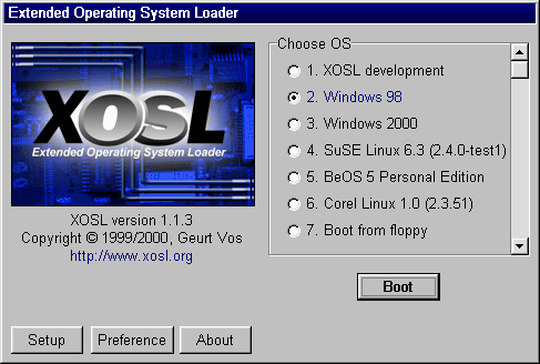 XOSL: Hlavni dialog (32k)