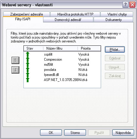 Instalace IIS - správa