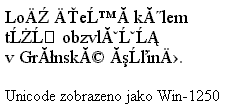 Unicode jako win