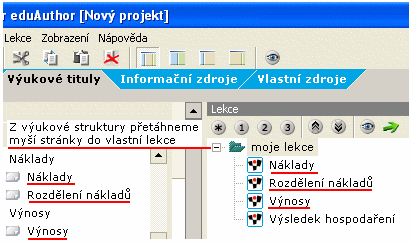 Editor "eduAuthor" - ukßzka p°emφst∞nφ soubor∙ do vlastnφho v²ukovΘho kurzu