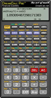 dreamcalc pro screenshot