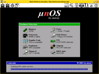 µnOS booting- screenshot