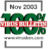 AVG zφskalo hodnocenφ VB100% v listopadu 2003