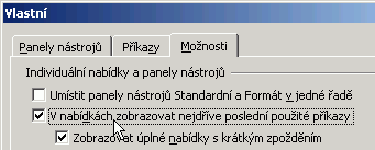 1a) Poslednφ pou₧itΘ...