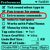 Extra Menu Commands