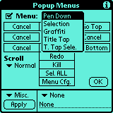 Popup Menus