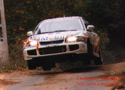 kierowca: Wiesaw Stec; samochd: Mitsubishi Lancer EVO III