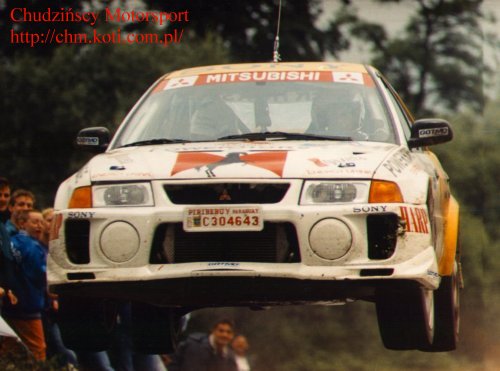 kierowca: Leszek Kuzaj; pilot: Jakub Mroczkowski; samochód: Mitsubishi Lancer EVO V