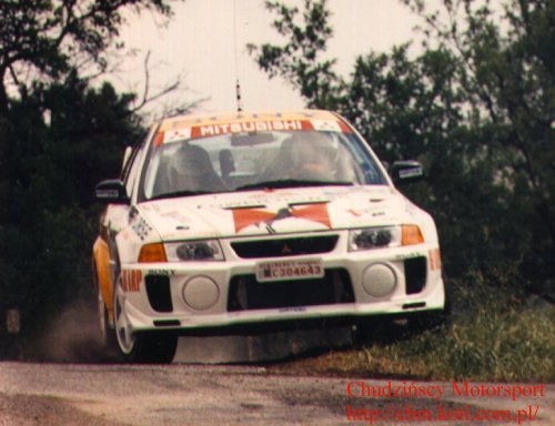 kierowca: Leszek Kuzaj; pilot: Jakub Mroczkowski; samochód: Mitsubishi Lancer EVO V