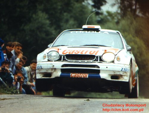 kierowca: Robert Gryczy±ski; pilot: Tadeusz Burkacki; samoch≤d: Toyota Cotolla WRC