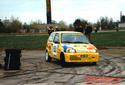 kierowca: úukasz Szterleja; pilot: Mariusz Matys; samoch≤d: Fiat Cinquecento Sporting