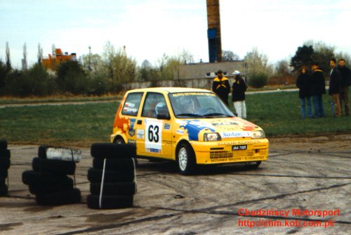 kierowca: úukasz Szterleja; pilot: Mariusz Matys; samoch≤d: Fiat Cinquecento Sporting