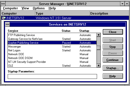 Server Manager Screenshot