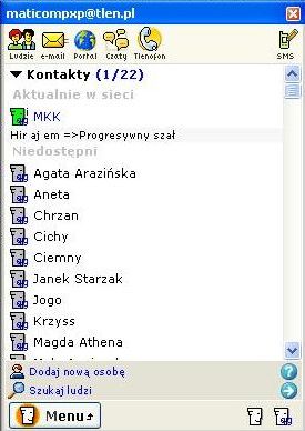 Lista kontaktw