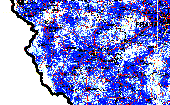 Mapa pokrytí