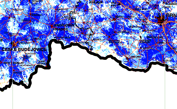 Mapa pokrytí