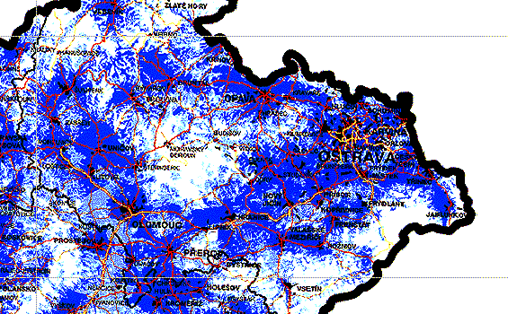 Mapa pokrytí