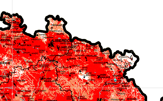 Mapa pokrytí