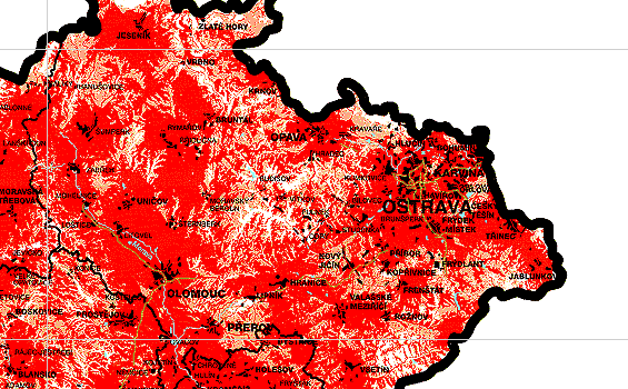 Mapa pokryt