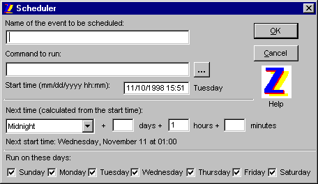 Scheduler Window