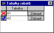 Tabulky rabat.