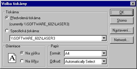 Volba tiskrny