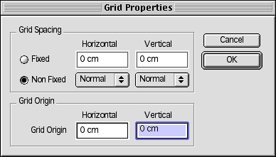 Grid Properties Dialog