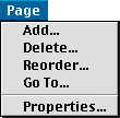 Page Menu