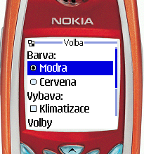 Nokia 7210, ChoiceGroup