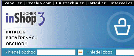 Projekt "Zoner inShop3" - ukßzka hlaviΦky webovΘ strßnky
