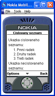 Ukßzka ΦφslovanΘho seznamu