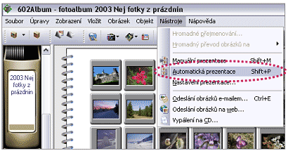 SpuÜt∞nφ automatickΘ prezentace