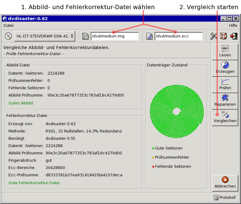 Datentrger-Inhalt rekonstruieren