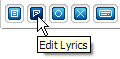 Click the Edit Song Lyrics Button